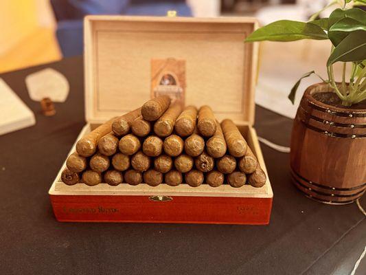 hand rolled cigars for 50th birthday party.