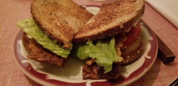 TLT (Tempeh "Bacon", Lettuce, and Tomato)