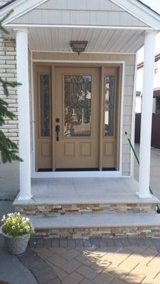 Installation of a Therma-Tru Entrance Door With Sidelites