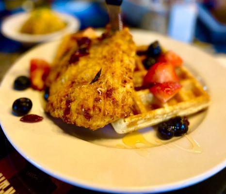 Chicken and waffles