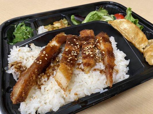 Chicken katsu bento box