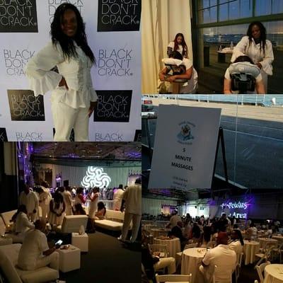 "I.C.E. Life" services given at an "All White Party" in Richmond, Ca at the Craneway Pavillion by Tisha Styles & massage therapist Michelle