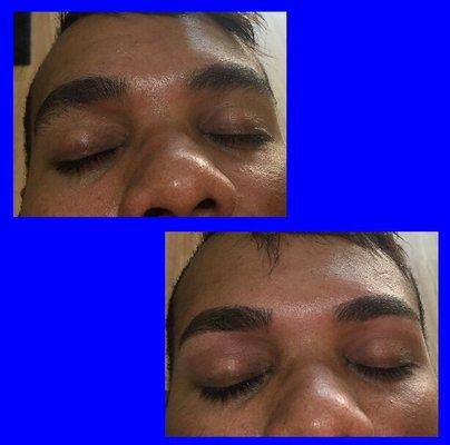 Eyebrow threading