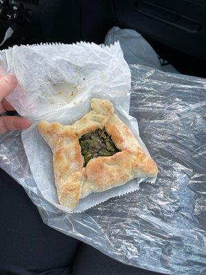 Spinach pastry