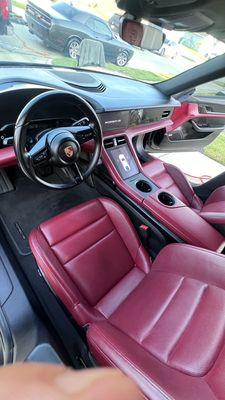 Interior Detail of Porsche in DFW