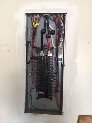 Recently installed replacement breaker panels