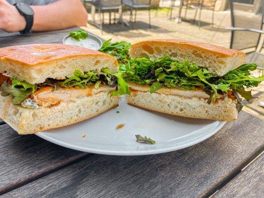 Buffalo Chicken Ciabatta Sandwich