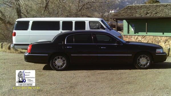 Ken Caryl, Colorado at the Manor House for a wedding shuttle and bride & groom limo service