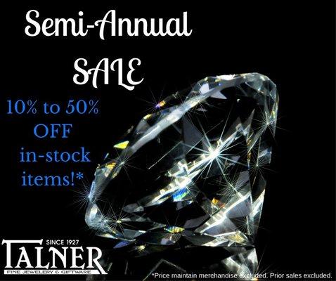 Visit us for our semi-annual SALE!