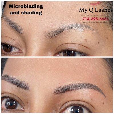 Microblading and shading