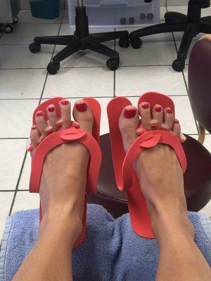 Great pedi by Kelly!!!