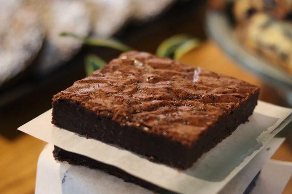 Salted Dark Chocolate Brownie