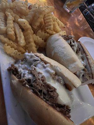 Cheesesteak and Fries