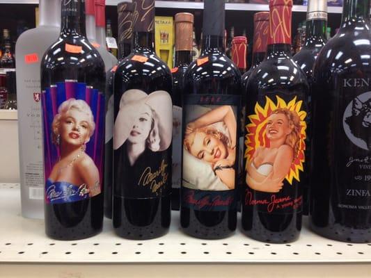 Collectible Marilyn Merlot on clearance. Winery releases on her birthdays only every other year.