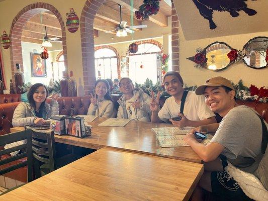 Lunch after learning to dive at Avalon, Catalina Island. December 2022