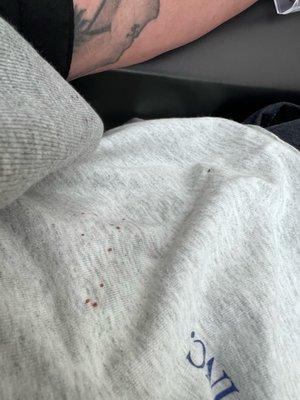 Another lovely donation and ruined sweatshirt