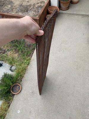 Grill grate with removed center channel!