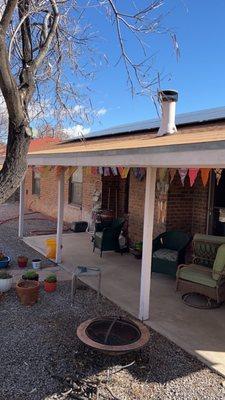 Our solar array on the back side of our house. Notice how easy on the eyes!