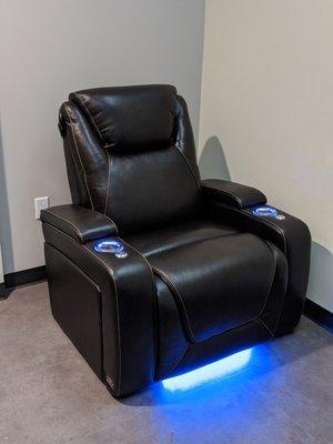 Comfortable luxury recliners as your exam chair. Sit in relaxation as your are being seen.