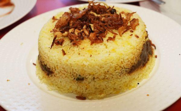 THALASSERY BIRYANI known as the 'MALABAR BIRYANI' that is made with a local premium quality short grain rice called the KAIMA RICE-loved it!