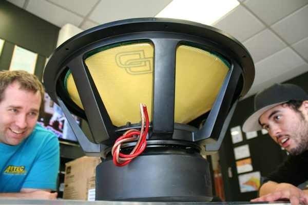 DD Audio huge 21" subwoofer.  We carry the biggest and baddest subwoofer brands in the USA.