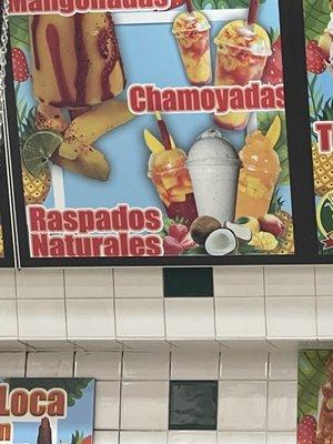 I ordered the Raspados on the left.