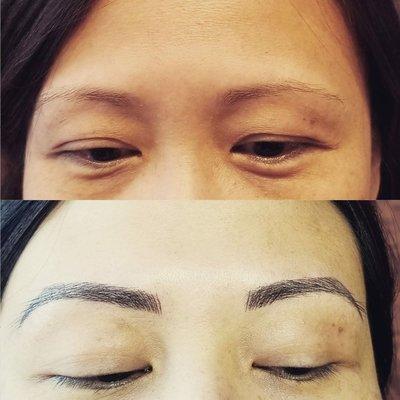 Before & After eyebrow