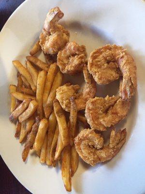 Fried shrimp & French fries