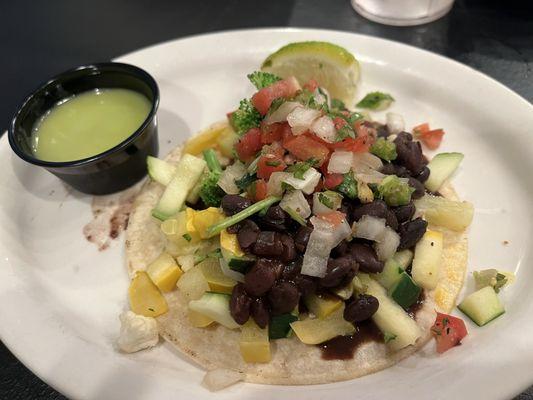 Vegetable street taco