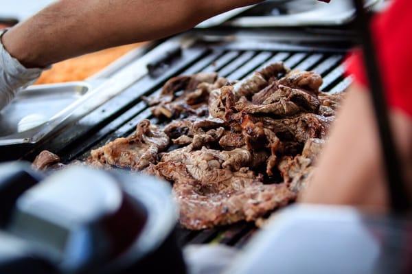 Taco Cart Catering for a wedding everything grilled fresh