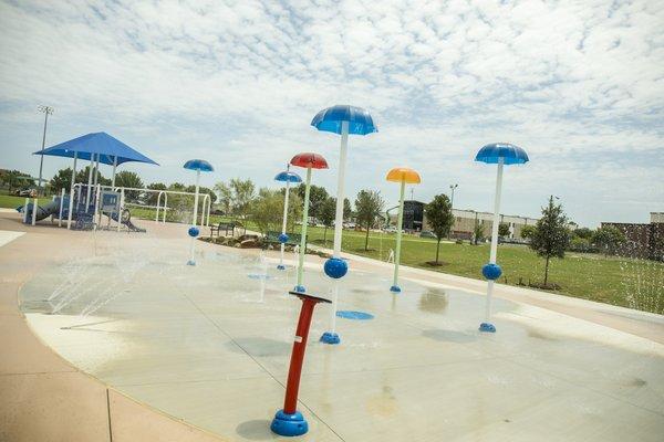 The splash pad is user-activated and self-circulating, making it great for the environment AND great fun!