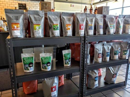 Coffee Selection at Stone Creek Coffee Oconomowoc