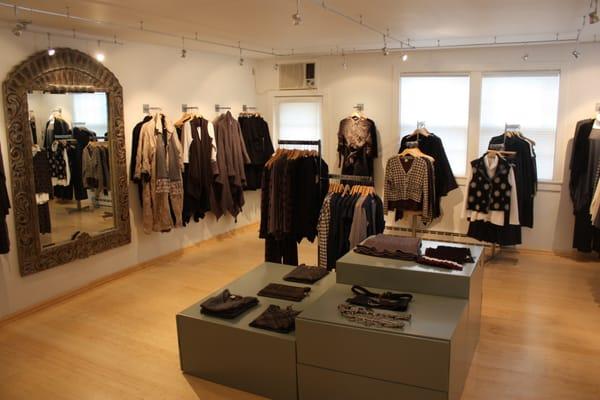 The interior of the Stonington Clad in clothing store.