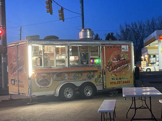 Delicious Mexican Foods in the trailer are ready for your hungry stomach