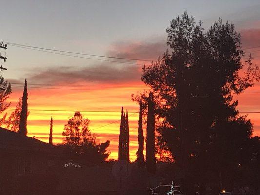 Sunset 1701 hrs western sky, Santa Clarita, Ca. Beautiful!!