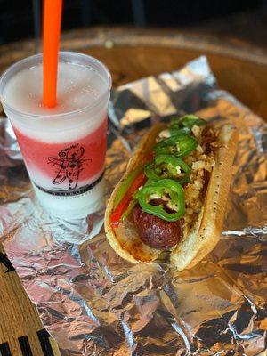 L.A. dog and a Miami Vice slushie.