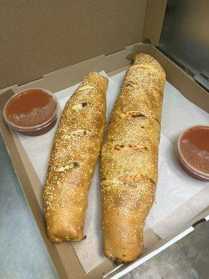 Our half and whole calzones