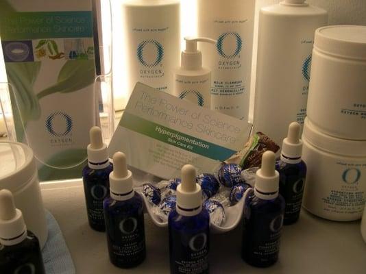 Sherrie Slaton offers the best in skincare.  She uses Oxygen Botanicals in her facials.