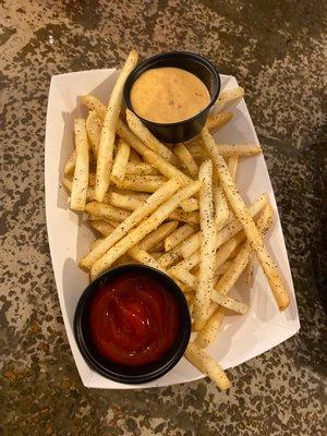 Regular fries with special sauce