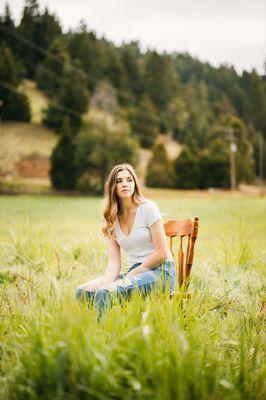 Lindsey's senior picture session at her family farm