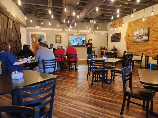 Inside dining area