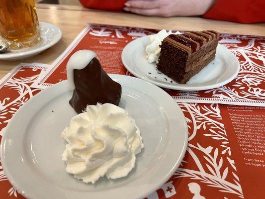 Matterhorn, and Chocolate Raspberry layer cake