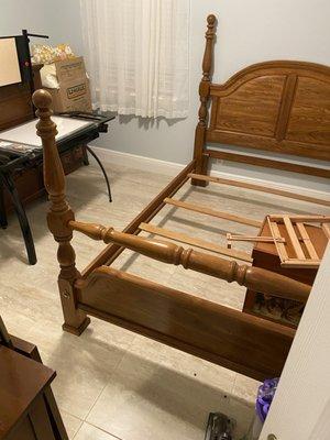 Bed frame here