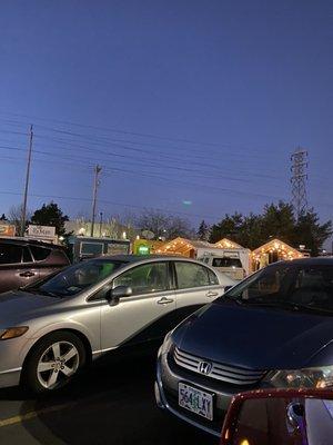 They are located inside cartlandia a fenced off area of food cart heaven