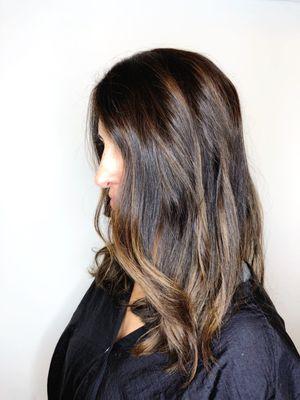 BALAYAGE ON BRUNETTE