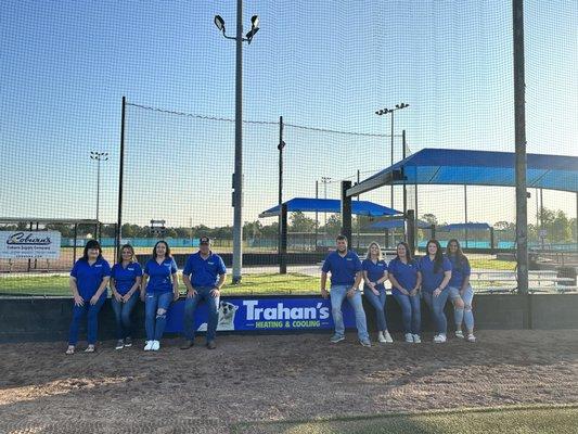 Trahan's Heating & Cooling is thrilled to be a field sponsor for  Bayou Country Sports Park.