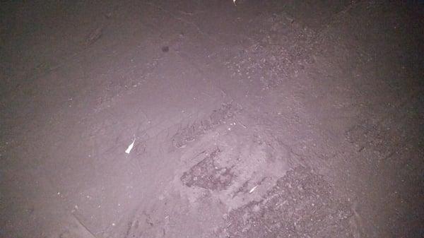 Car tracks in there unmarked sealant