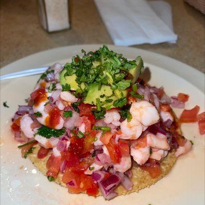 Shrimp Ceviche Tostada