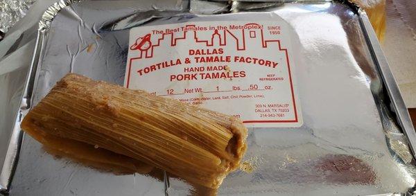 Pork tamales $12.95 dz