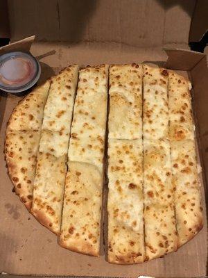 Cheesesticks that lack cheese.